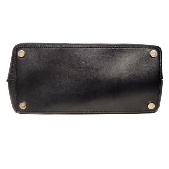 Michael Kors Teagan Large Pebbled Leather Shoulder Purse Bag Black Chain Strap - Picture 5 of 7